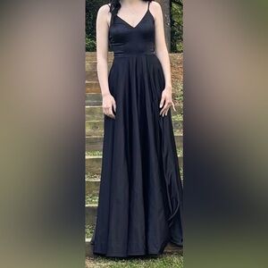 Black floor length dress